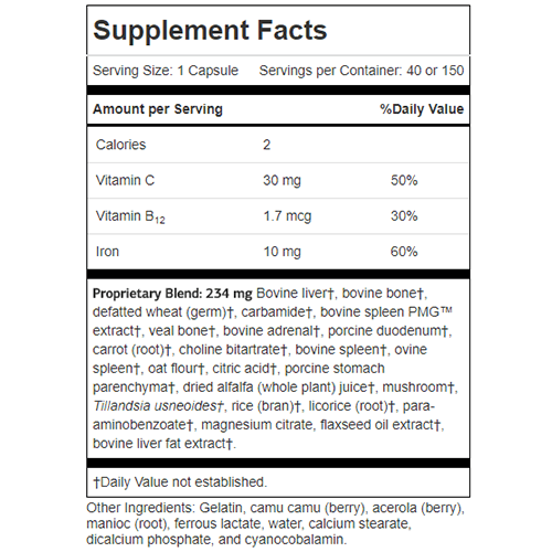 Standard Process MediHerb Ferrofood 150 Integrative Wellness Centers
