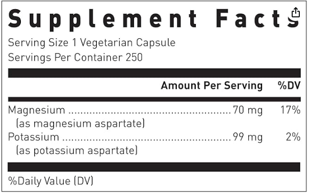 Douglas Labs Magnesium Potassium Aspartate #250