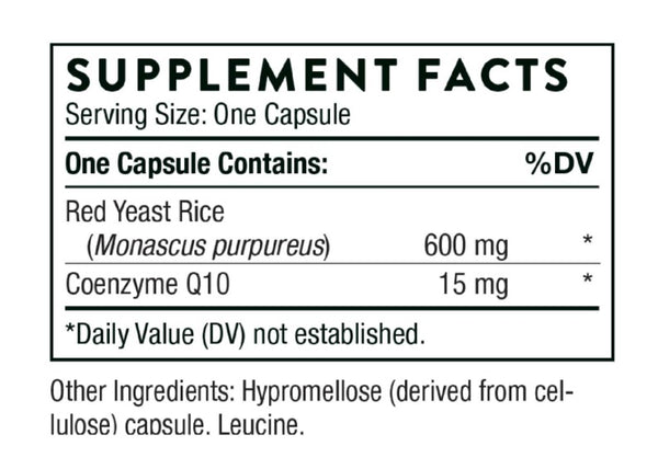 Thorne Red Yeast Rice + Coq10 #120