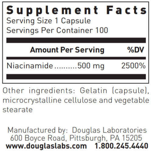 Douglas Labs - Niacinamide 500 mg #100