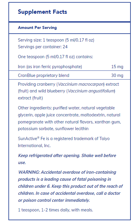 Pure Encapsulations Liquid Iron - 4.1 fl. oz.